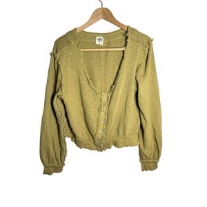 We The Free Olive Green Cardigan